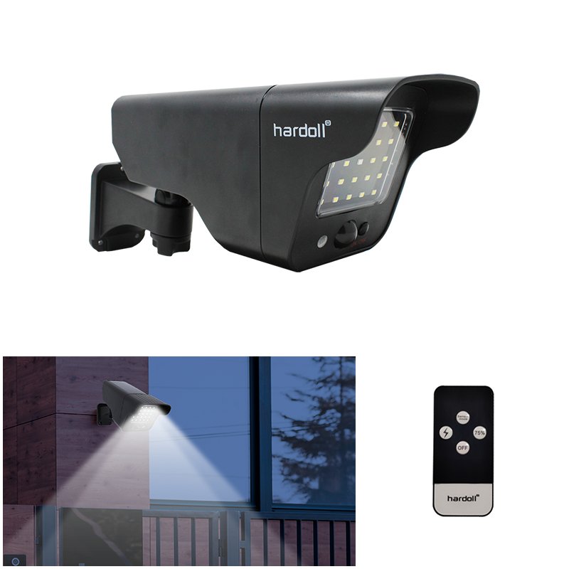 25 LED Solar Security PIR Motion Sensor Lamp for Outdoor Home Garden with Remote Control Dummy Camera Shaped Light(Pack of 1)